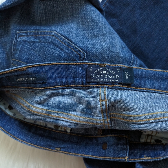 Lucky brand medium wash denim straight leg jeans size 10/30 - Picture 9 of 9